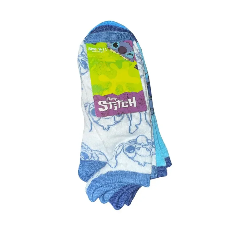 NWT Disney Stitch n Angel 6 pairs of socks adult  sz 9-11